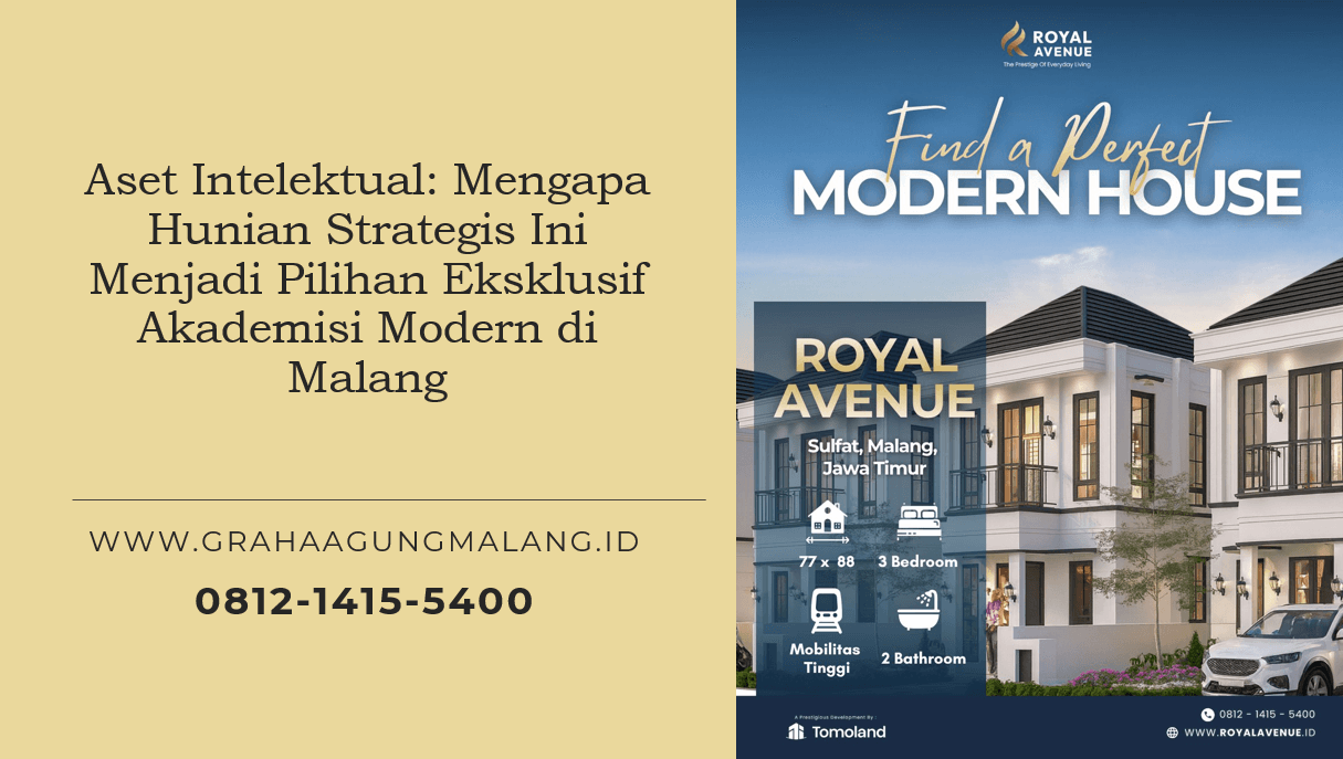 Aset Intelektual: Mengapa Hunian Strategis Ini Menjadi Pilihan Eksklusif Akademisi Modern di Malang