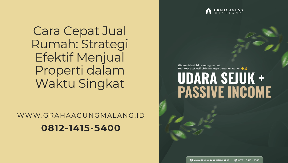 Cara Cepat Jual Rumah: Strategi Efektif Menjual Properti dalam Waktu Singkat