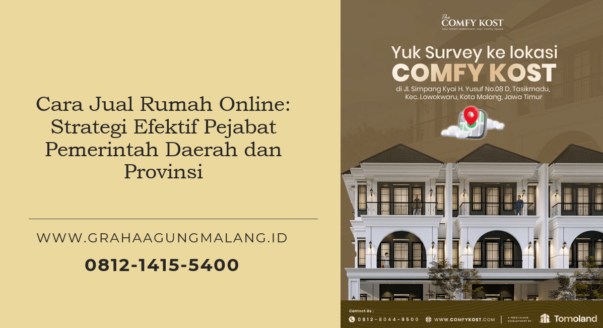 Cara Jual Rumah Online: Strategi Efektif Pejabat Pemerintah Daerah dan Provinsi