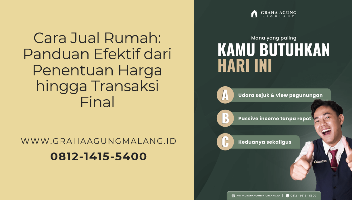 Cara Jual Rumah: Panduan Efektif dari Penentuan Harga hingga Transaksi Final