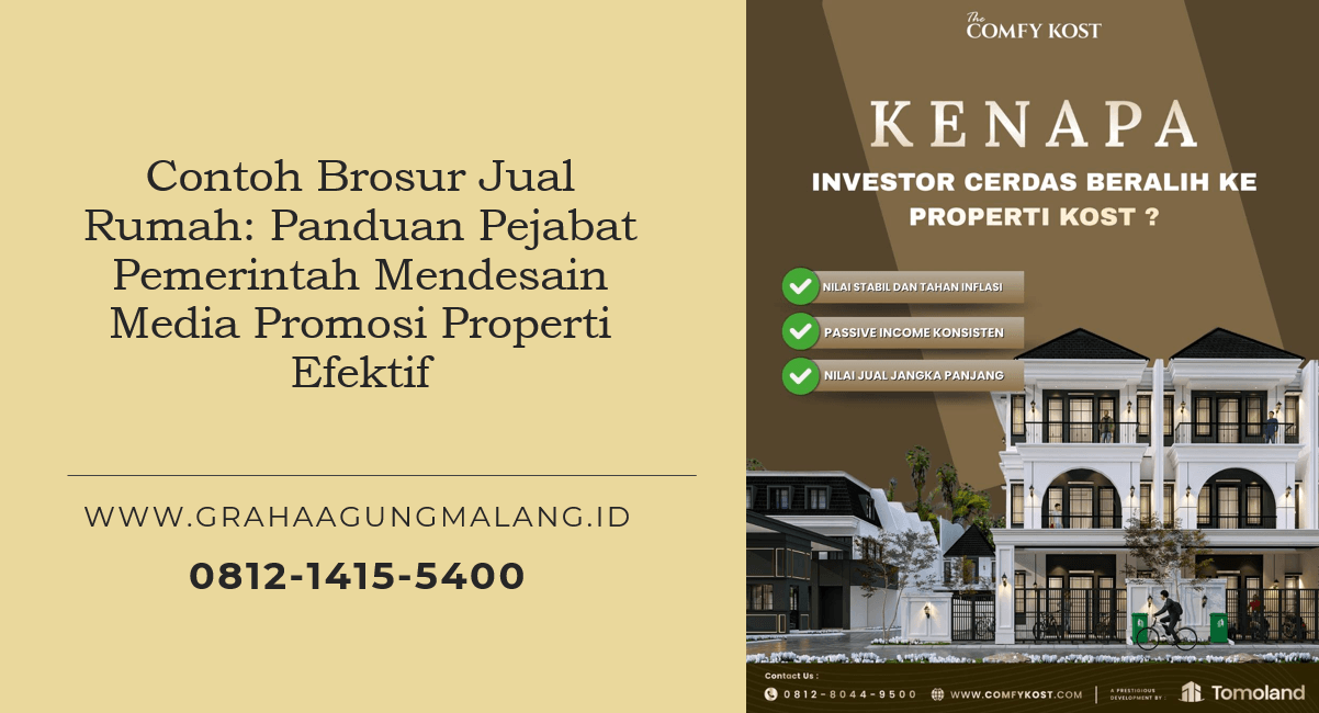 Contoh Brosur Jual Rumah: Panduan Pejabat Pemerintah Mendesain Media Promosi Properti Efektif