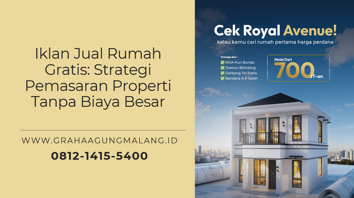Iklan Jual Rumah Gratis: Strategi Pemasaran Properti Tanpa Biaya Besar