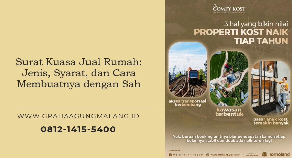 Surat Kuasa Jual Rumah: Jenis, Syarat, dan Cara Membuatnya dengan Sah