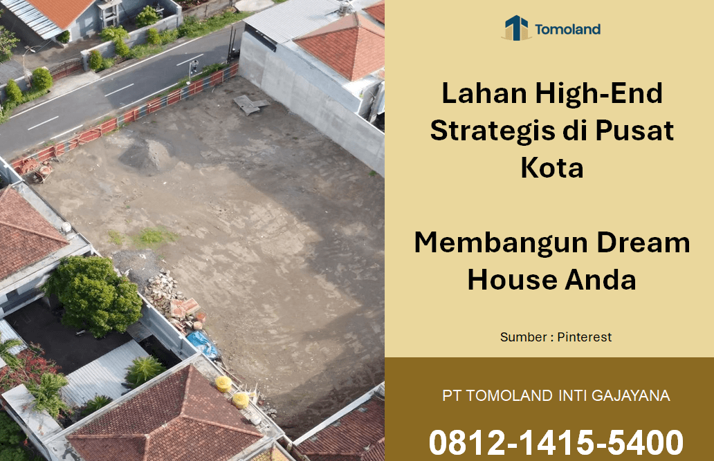 Lahan High-End (Properti Premium) Strategis di Pusat Kota Malang: Membangun Dream House Anda