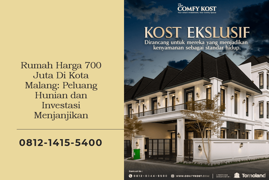 Rumah Harga 700 Juta Di Kota Malang: Peluang Hunian dan Investasi Menjanjikan
