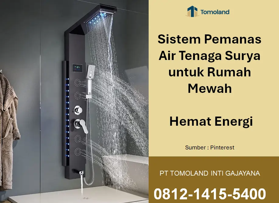 Sistem Pemanas Air Tenaga Surya untuk Rumah Mewah di Malang: Hemat Energi