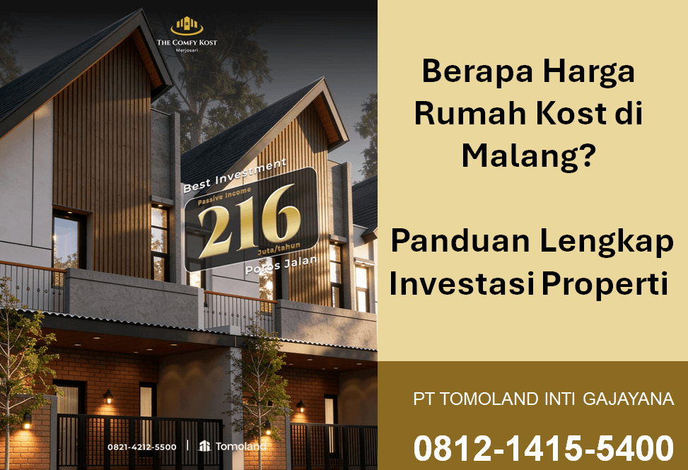 Berapa Harga Rumah Kost di Malang? Ini Kisaran Harga & Faktor Penentunya