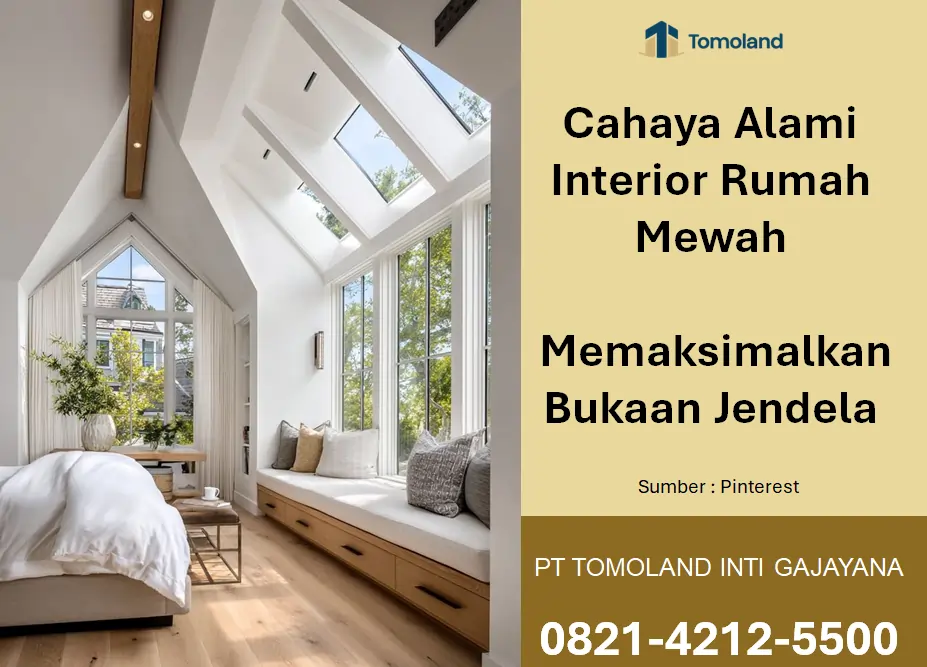 Cahaya Alami Interior Rumah Mewah: Memaksimalkan Bukaan Jendela