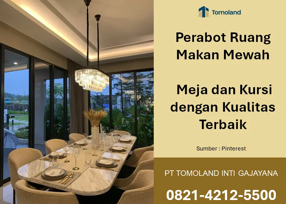 Perabot Ruang Makan Mewah: Meja dan Kursi dengan Kualitas Terbaik