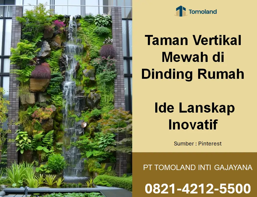 Taman Vertikal Mewah di Dinding Rumah: Ide Lanskap Inovatif