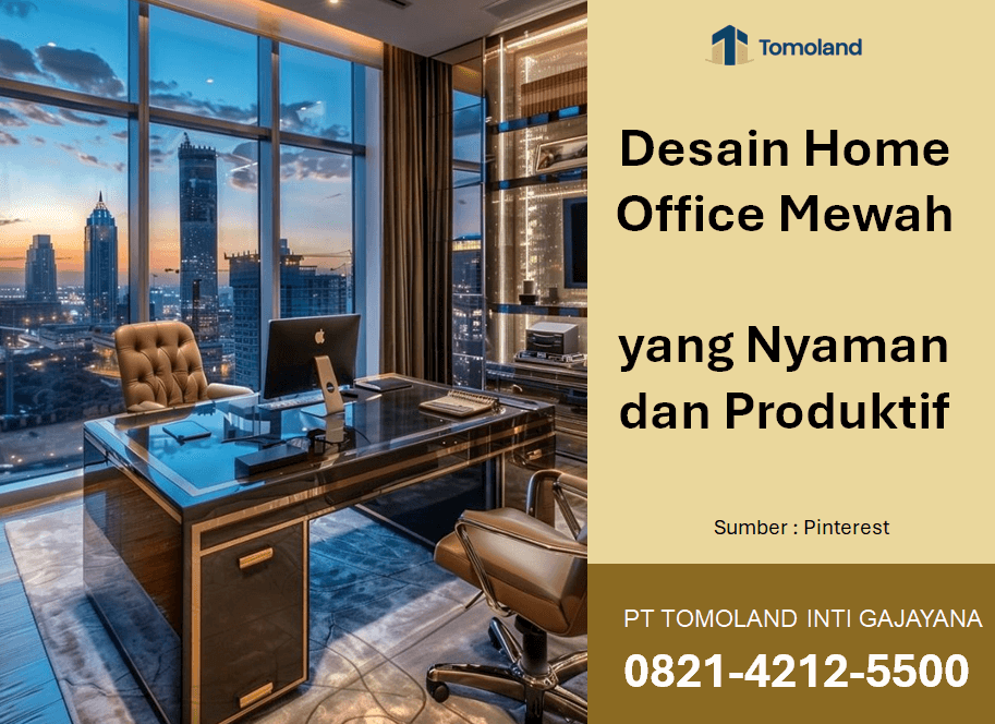 Desain Home Office Mewah yang Nyaman dan Produktif
