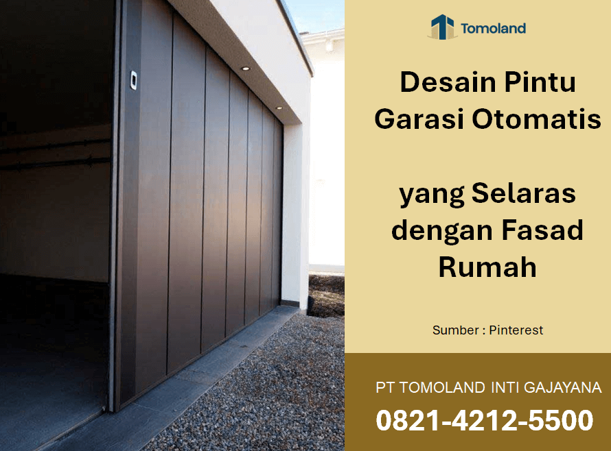 Desain Pintu Garasi Otomatis yang Selaras dengan Fasad Rumah