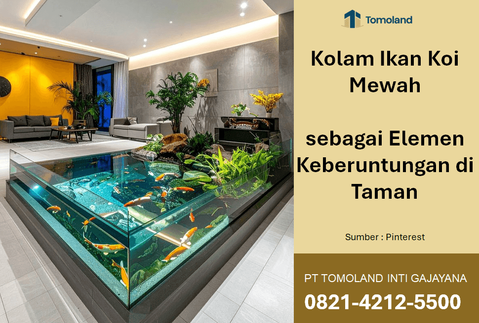 Kolam Ikan Koi Mewah sebagai Elemen Keberuntungan di Taman