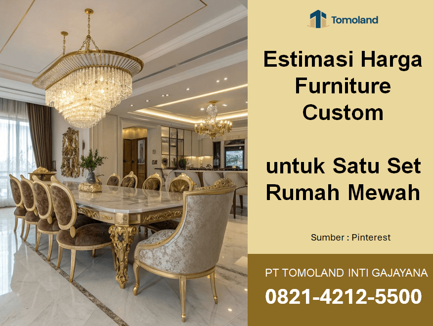 Estimasi Harga Furniture Custom untuk Satu Set Rumah Mewah