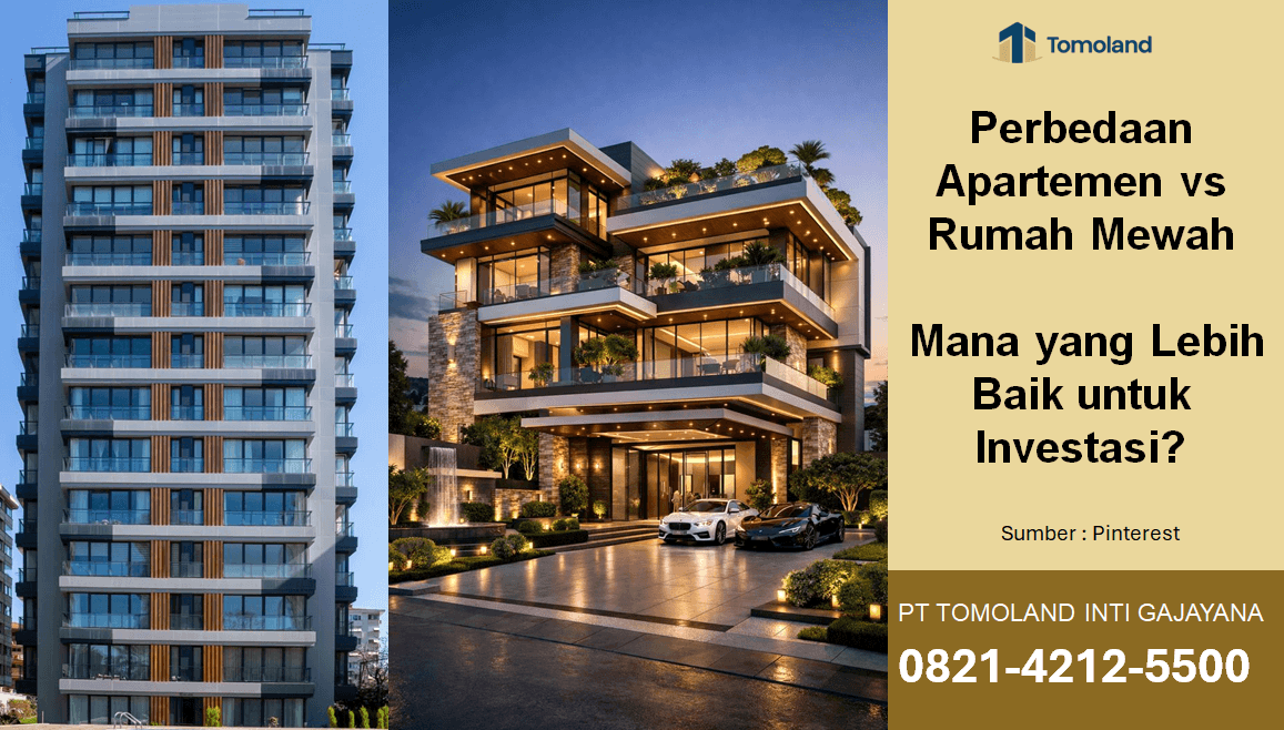 Perbedaan Apartemen vs Rumah Mewah: Mana yang Lebih Baik untuk Investasi?
