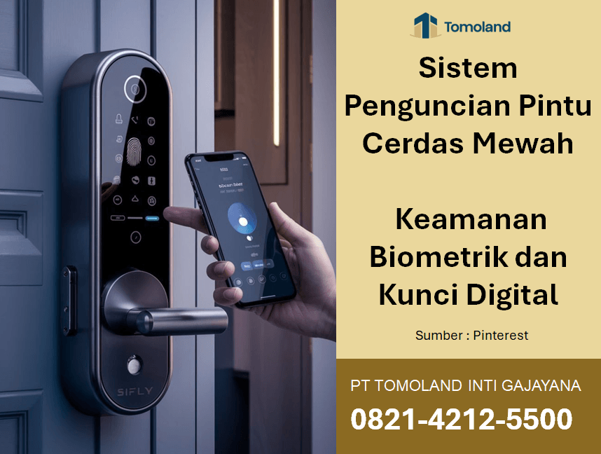 Sistem Penguncian Pintu Cerdas Mewah: Keamanan Biometrik dan Kunci Digital