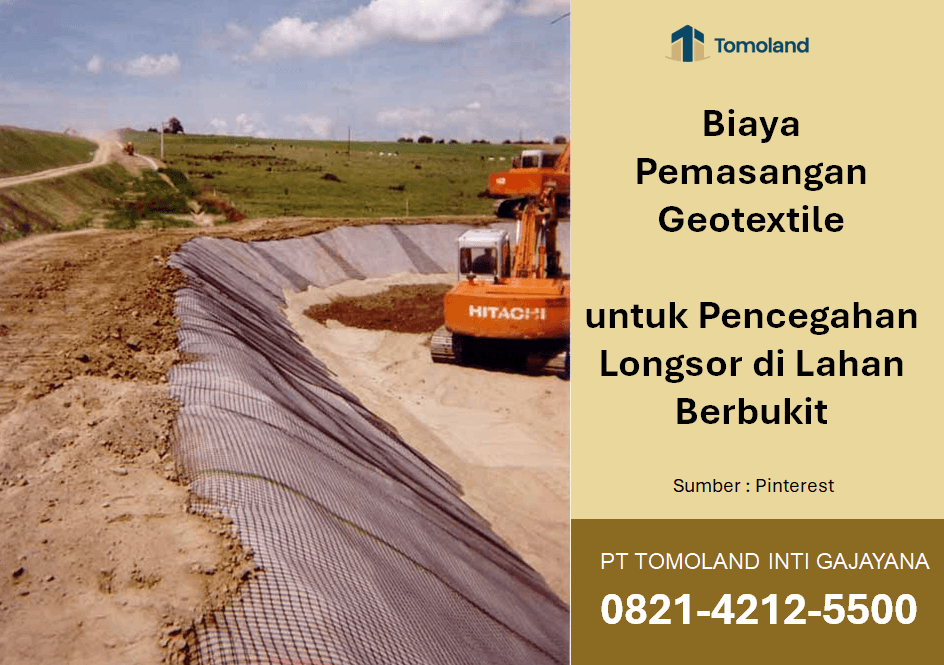 Berapa Biaya Pemasangan Geotextile untuk Pencegahan Longsor di Lahan Berbukit?