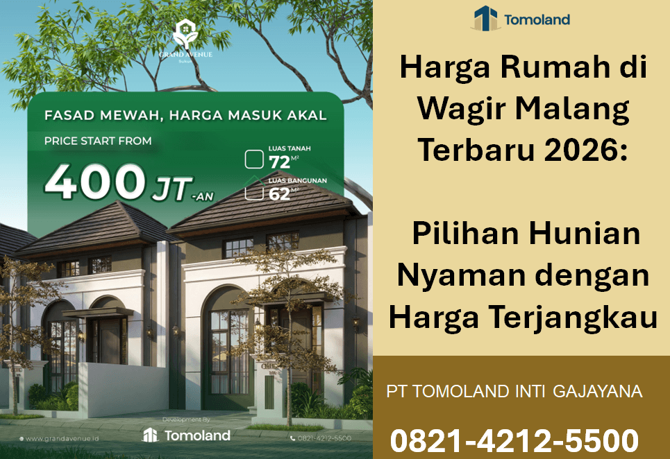 Harga Rumah di Wagir Malang Terbaru 2026: Pilihan Murah & Strategis