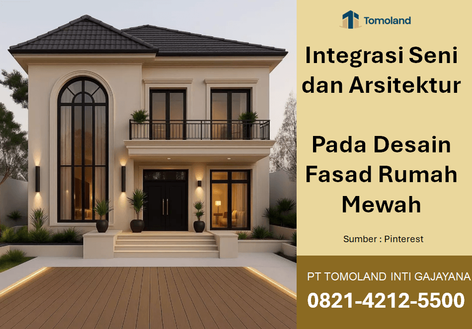 Integrasi Seni dan Arsitektur pada Desain Fasad Rumah Mewah