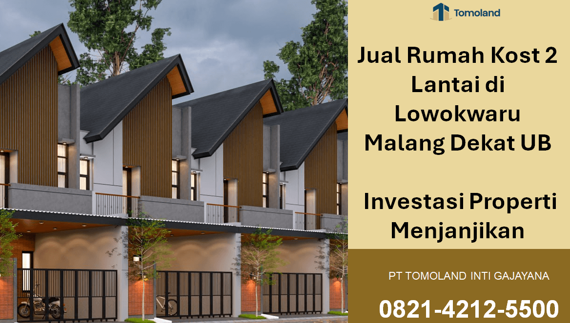 Jual Rumah Kost 2 Lantai di Lowokwaru Malang Dekat UB: Investasi Menguntungkan | Comfy Kost Tomoland