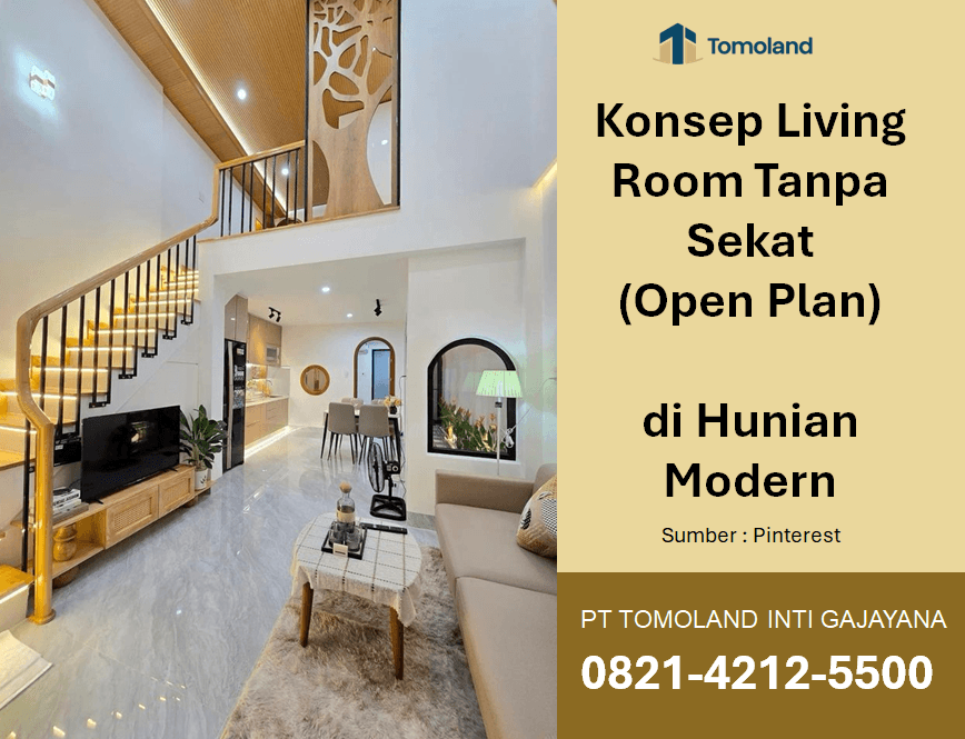 Inspirasi Konsep Living Room Tanpa Sekat (Open Plan) di Hunian Modern
