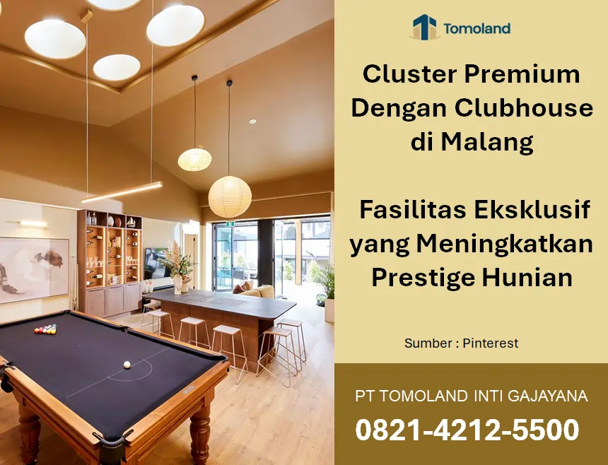 Cluster Premium di Malang Dengan Clubhouse: Fasilitas Eksklusif yang Meningkatkan Prestige Hunian