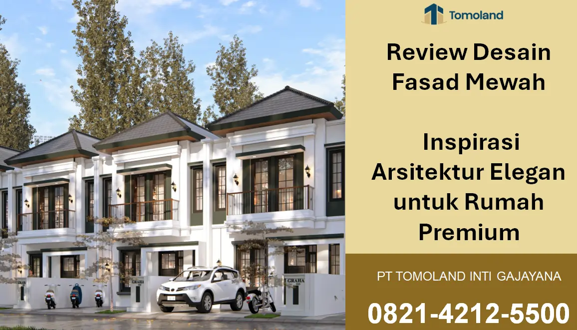 Review Desain Fasad Mewah: Inspirasi Arsitektur Elegan untuk Rumah Premium | Graha Agung Merjosari by Tomoland