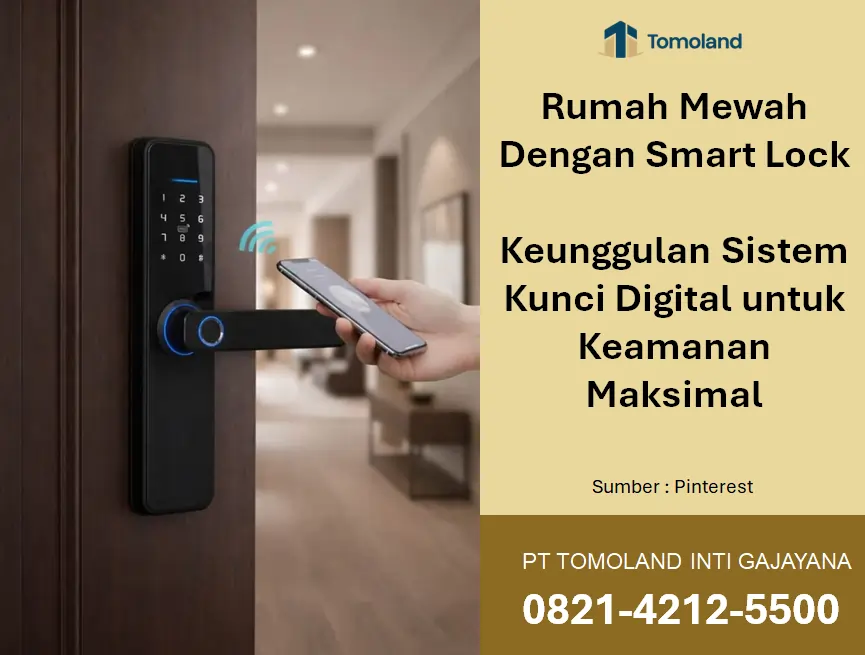 Rumah Mewah di Malang Dengan Smart Lock: Keunggulan Sistem Kunci Digital untuk Keamanan Maksimal | Royal Avenue Tomoland