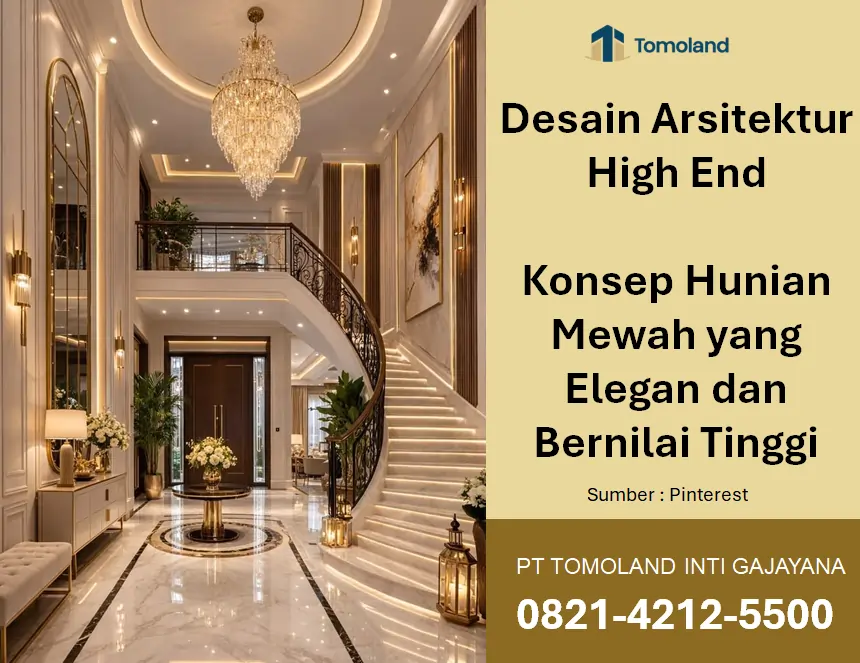 Desain Arsitektur High End: Konsep Hunian Mewah yang Elegan dan Bernilai Tinggi