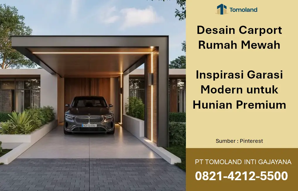 Desain Carport Rumah Mewah: Inspirasi Garasi Modern untuk Hunian Premium