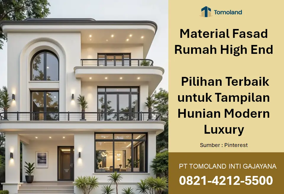 Material Fasad Rumah High End: Pilihan Terbaik untuk Tampilan Hunian Modern Luxury