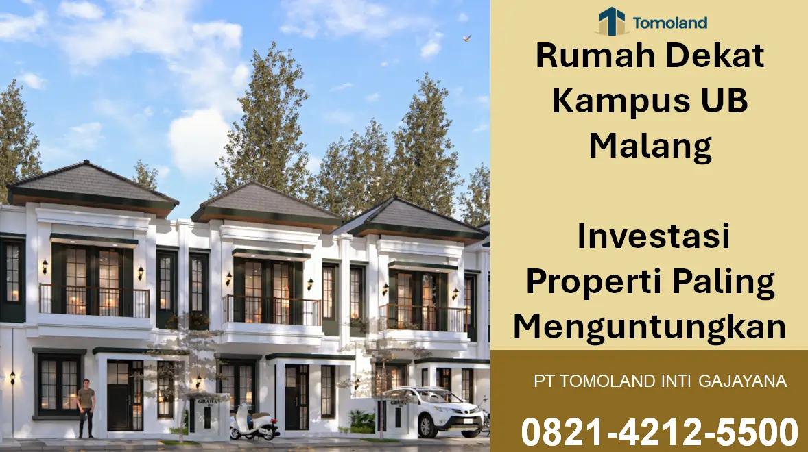 Rumah Dekat Kampus UB Malang dengan Desain Modern dan Harga Terjangkau | Graha Agung by Tomoland