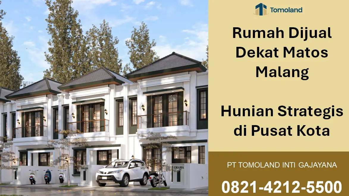 Rumah Dijual Dekat MATOS Malang, Akses Cepat ke Pusat Kota | Graha Agung by Tomoland