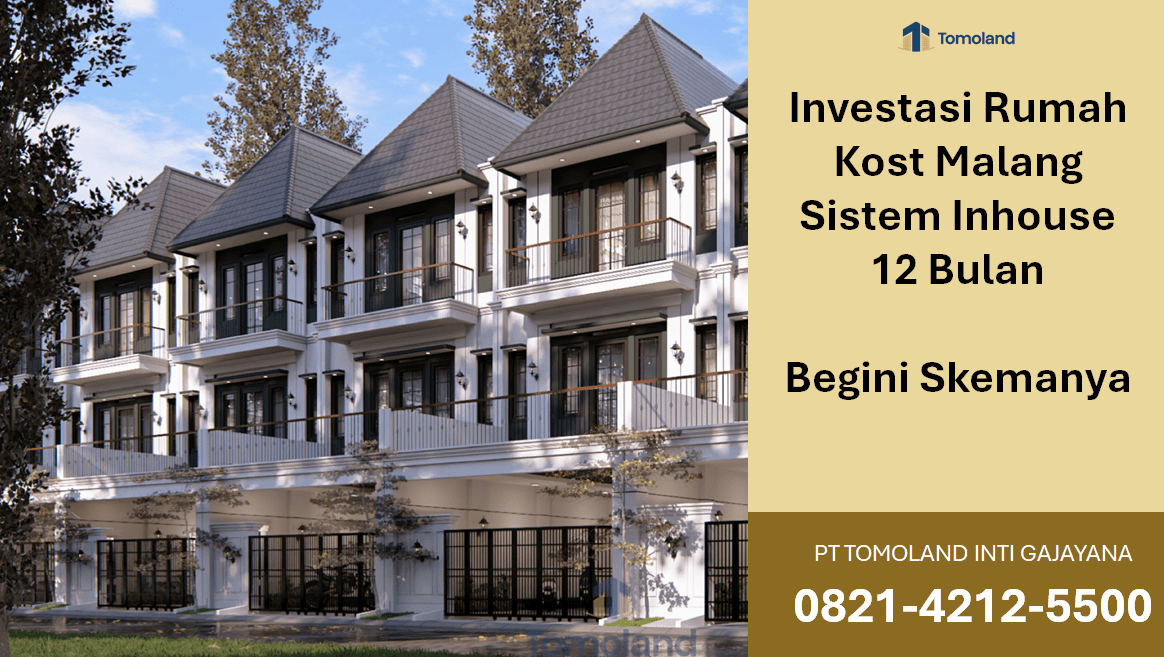 Investasi Rumah Kost Malang Sistem Inhouse 12 Bulan, Praktis dan Fleksibel