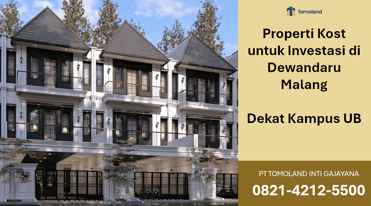 Properti Kost untuk Investasi di Dewandaru Malang, Potensi Penghasilan Menarik