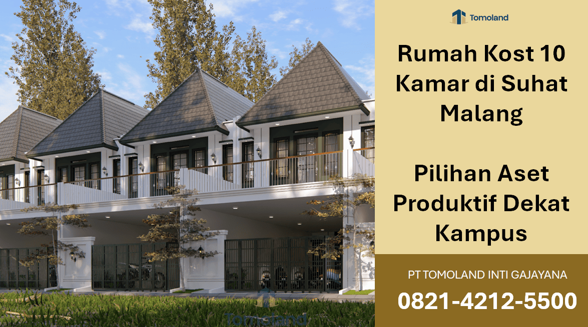 Rumah Kost 10 Kamar di Suhat Malang, Cocok untuk Investasi Masa Depan